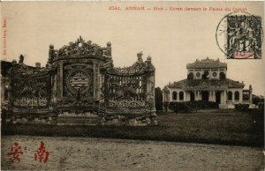 CPA AK INDOCHINA Annam Ecran devant le Palais du Comat VIETNAM (956974)