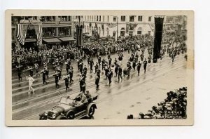 Atlanta GA Shriners Parade Store Fronts Signed Yaarab RPPC Real Photo Postcard