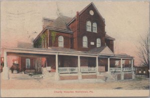 Postcard Charity Hospital Norristown PA 1907