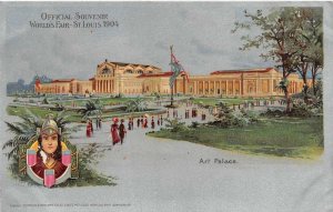ST. LOUIS MISSOURI WORLDS FAIR EXPOSITION ART PALACE POSTCARD 1904 (DS)