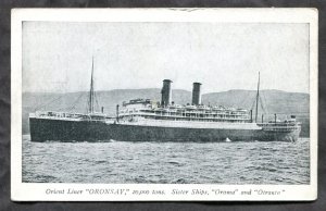 dc1090 - Steamer ORONSAY 1920s Postcard