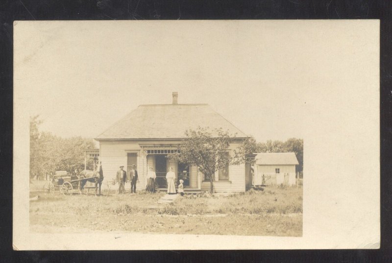 RPPC TURNEY MISSOURI TOM HALE RESIDENCE HOME VINTAGE REAL PHOTO POSTCARD