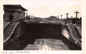 Locks, Real Photo Real Photo Panama Unused 