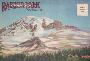 Rainier National Park Washington Folding Postcard Book