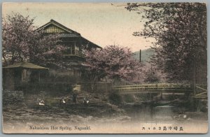 NAGASAKI JAPAN NAKASHIMA HOT SPRINGS ANTIQUE POSTCARD