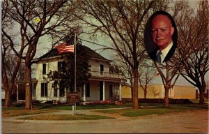 Eisenhower Home and Museum Abilene Kansas Postcard PC81