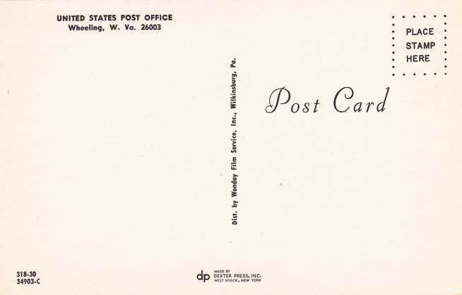 United States Post Office - Wheeling WV, West Virginia
