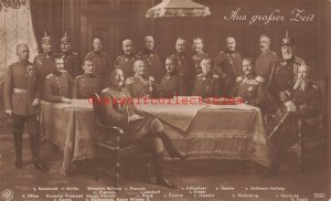 Military, German Soldiers at Table, RPPC