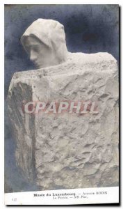 Old Postcard Musee du Luxembourg Auguste Rodin Thought