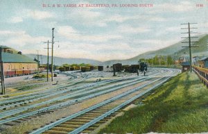 DL& W Railroad Yards at Hallstead PA Pennsylvania Delaware Lackawanna & Western