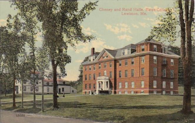 Maine Lewiston Cheney and Rand Halls Bates College