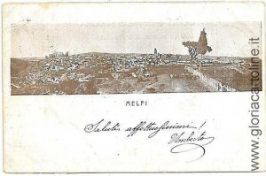 05110 vintage postcard: POWER - MELFI 1901-