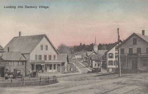 Danbury Village Alba Cigarette Advertising Connecticut USA Postcard