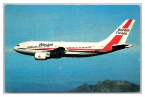 Vintage 1970's Advertising Postcard Wardair Canada A310-300 Defunct Airline