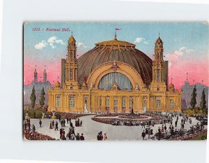 Postcard Festival Hall, Panama Pacific International Exposition, California