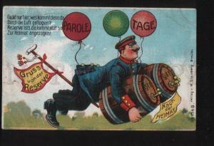 053001 WWI GRUSS w/ BEER Germany PROPAGANDA Old PC