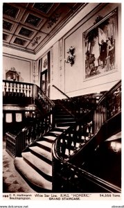 R.M.S. Homeric , Grand Staircase  , White Star Line