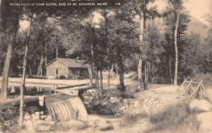 Mt Katahdin Maine Camp Baxter Water Falls Antique Postcard K26859