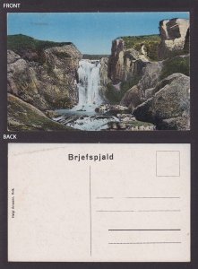 ICELAND, Vuntage postcard, Troll Waterfall (Tröllafoss), Unused