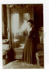 264980 RUSSIA ST.PETERSBURG Rich Lady MIRROR old REAL PHOTO