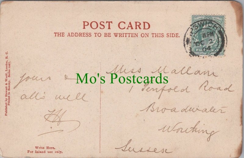 Genealogy Postcard - Mallam -1 Penfold Road, Broadwater, Worthing, Sussex RF8801