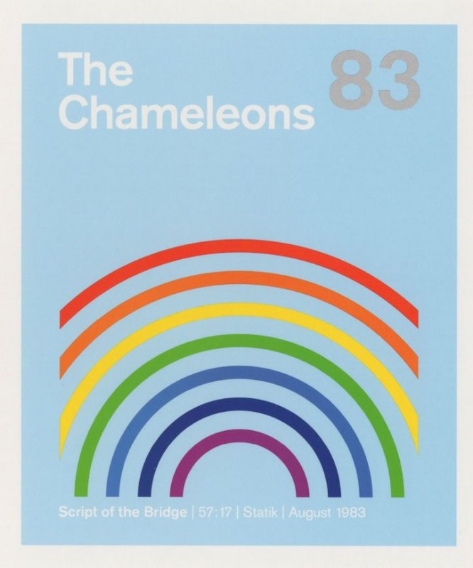 The Chameleons Manchester Punk Rock Script Of The Bridge LP Postcard