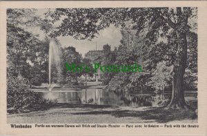 Germany Postcard - Wiesbaden - Park With The Theatre RS30517
