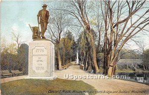 Minute Man, Old North Bridge, & Soldiers Monument - Concord, Massachusetts MA  