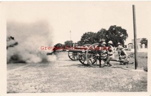 Military, Armatice Day Rememberence? Cannons Shooting off, RPPC