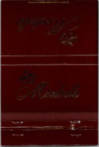 Vintage Matchbook Cover Mirabelle Restaurant Naples, Florida MB177