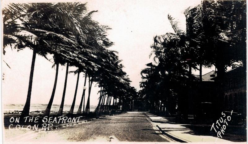 Panama Republic RPPC On The Seafront Titus Photo  1910 Unused AZO 