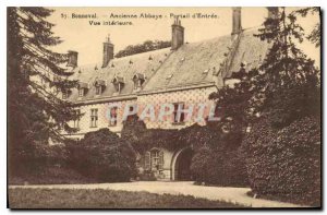 Postcard Old Bonneval Abbey Portal Entrance inside view