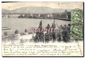 Postcard Old Geneva Brunswick Monument