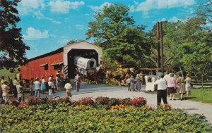 Conestoga Wagon at Covered Bridge - Soudersburg PA, Pennsylvania