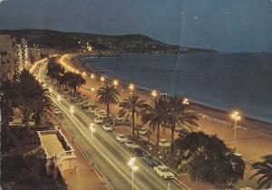 BF24708 nice  la promenade des anglais la nuit  france  front/back image