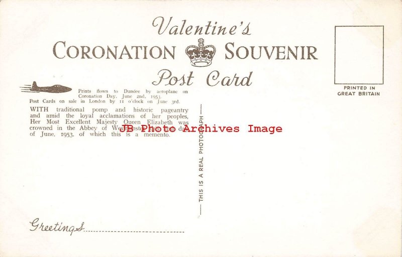 English Royalty, Queen Elizabeth Leaving Palace, Valentine No C12