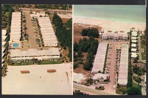 Florida ~ Aerial View Siesta Royal Apartments SARASOTA - Chrome 1950s-1970s