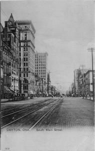 C-1905 Trolley Tracks Dayton Ohio PCK Series Koeber Postcard undivided 13691