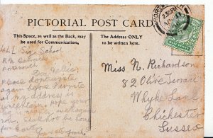 Genealogy Postcard - Family History - Richardson - Chichester - Sussex   V704