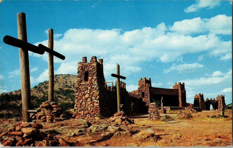 Lawton Oklahoma Holy City Easter Pageant Ground Las Cruces New Mexico Postcard 