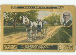 Divided-Back HORSE SCENE Great Postcard AA9408