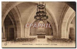 Postcard Old Dormand (Marne) Chapel of La Marne The Crypt