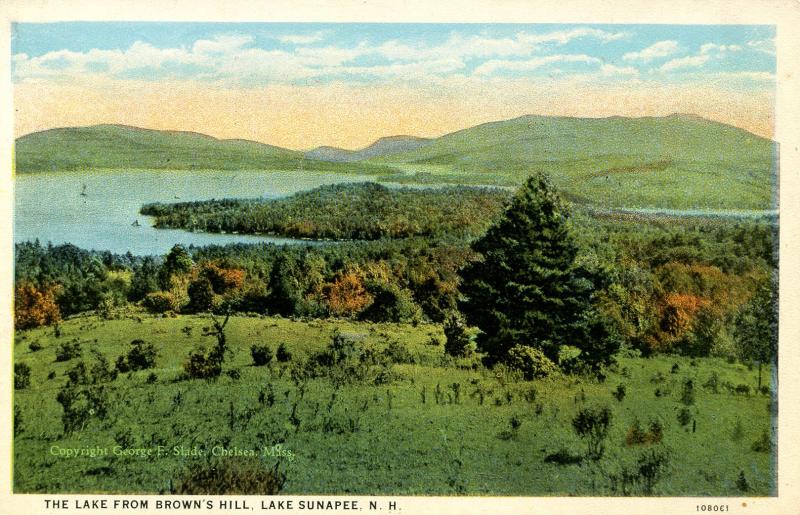 NH - Lake Sunapee. The View from Brown's Hill