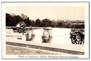 c1920s Tomb Of Unknown Soldier Arlington Fort Myers Virginia RPPC Photo Postcard