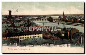 Old Postcard Gruss aus Frankfurt