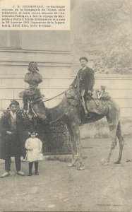 Famous people J. B. Doussineau and his Tour of France on a dromedary camel trip 