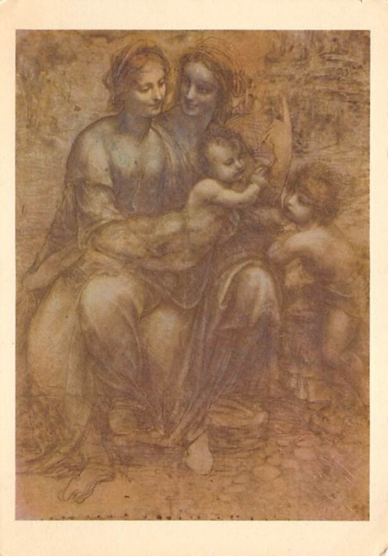 Virgin and Child with Saint Anne and infant Saint John Leonardo da Vinci Art ...