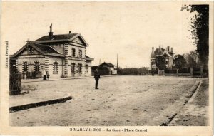 CPA MARLY-le-ROI - La Gare - Place Carnot (246409)