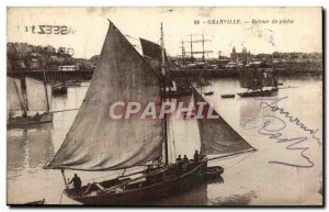 Old Postcard Granville Back From Fishing Boat