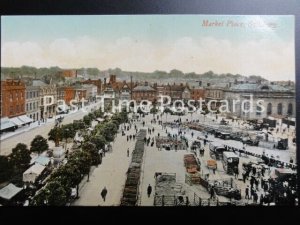 Wiltshire SALISBURY Market Place & Cattle Market c1904 by Valentine